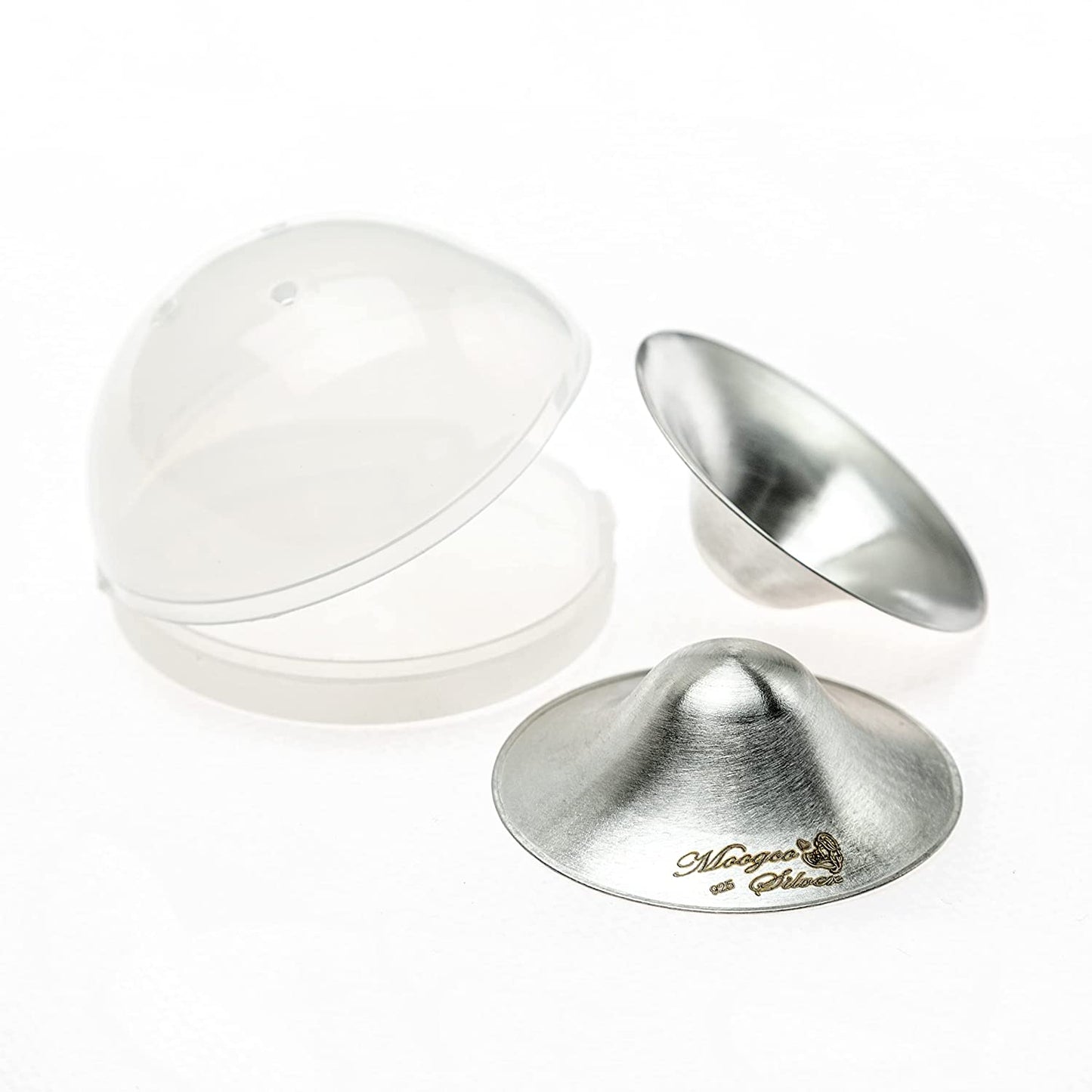 Silver Nursing Cups Earthmother Healing Cups for Breastfeeding 