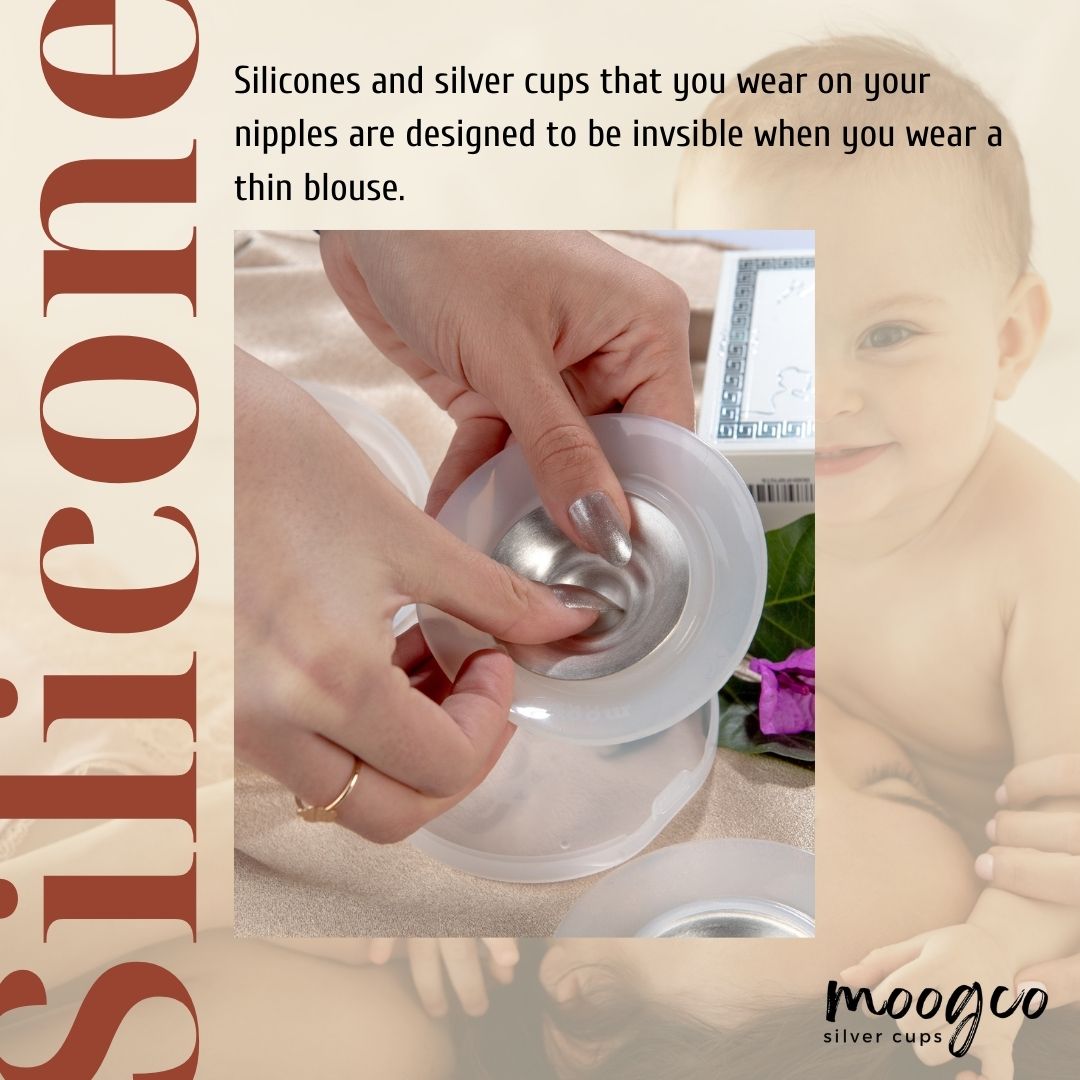 Silver Mamas Silver Nursing Cups — Breastfeeding Nipples Shield Shells  Protect